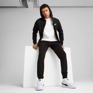 PUMA Felpa con cappuccio e zip integrale Essentials con logo N. 1 da uomo